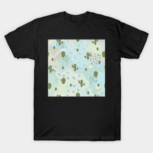 Cactus Pattern T-Shirt